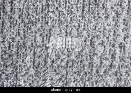 Texture of gray carpet as background, closeup. Interior design Stock Photo
