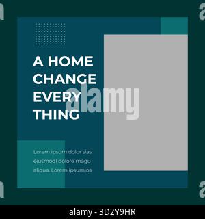 Social Media Post Template Stock Vector