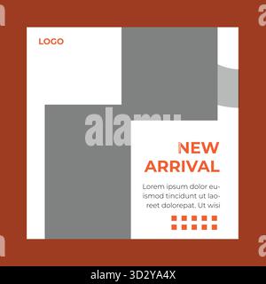 Social Media Post Template Stock Vector