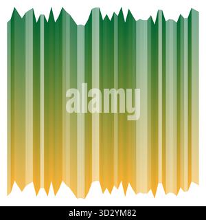Vertical stripe pattern. Green orange blend. Abstract lines Vector. Gradient background element. EPS 10. Stock Vector