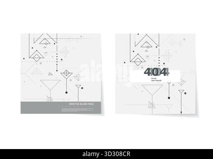 Digital technology futuristic design. Vector pattern on white background. Network communication. Big data lines Stock Vector