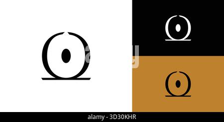modern and Luxury O logo design Stock Vector
