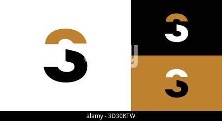 Strong and Unique letter S initials logo design Stock Vector