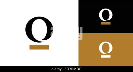 Modern and Unique letter O initials logo design Stock Vector
