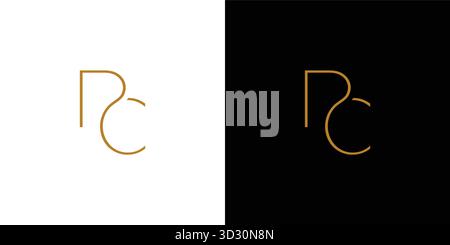 Modern and luxurious PC logo design Stock Vector