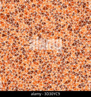 Triangles vector pattern. Rounded solid shapes in frames. Small triangles size. Mono tone style. Repeatable pattern. Stylish vector tiles. Stock Vector