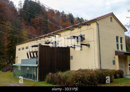 Electrical Substation in Bavaria - Germany Stock Photo