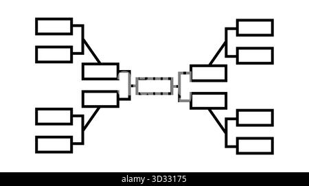 Tournament bracket chart icons for competition design Stock Vector ...