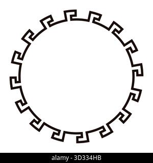 symmetrical ornamental design circular frame Stock Vector Image & Art ...