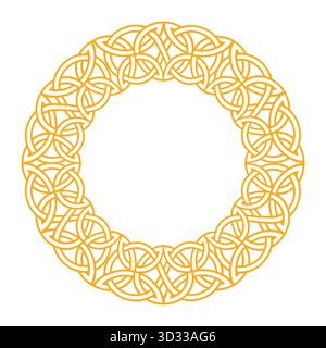 Ornate celtic and nordic knot frame for decoration and design Stock Vector