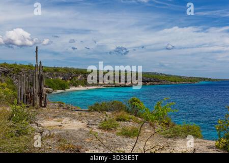 1000 Steps beach on Bonaire Stock Photo