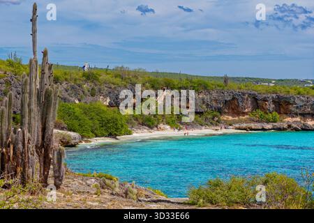 1000 Steps beach on Bonaire Stock Photo