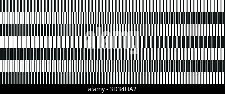 Vector halftone pattern with fade thickness of stripes. Stock Vector