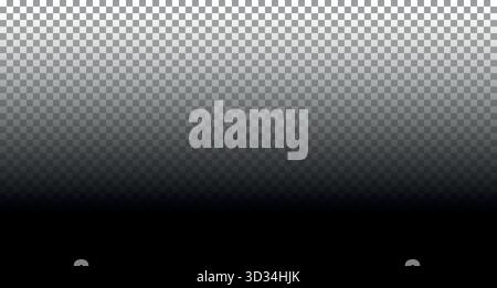 Semi transparent background with fade shadow from bottom to top Stock Vector