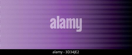 Vector pattern with black and purple curves on white backdrop Stock Vector
