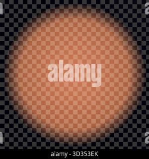 Blurred checkerboard pattern with faded circular light effect Stock Vector