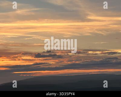 Pastel shades at sunset Stock Photo