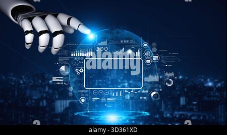 AI powers data analytics with predictive insights, smart dashboards, and real-time modeling for strategic decision-making. Artificial intelligence Stock Photo