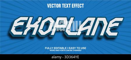 Editable Vector Text Effect Stock Vector