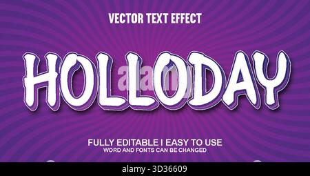 Editable Vector Text Effect Stock Vector