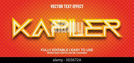 Editable Vector Text Effect Stock Vector