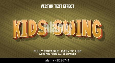 Editable Vector Text Effect Stock Vector
