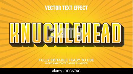 Editable Vector Text Effect Stock Vector