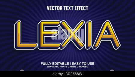 Editable Vector Text Effect Stock Vector