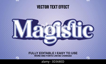 Editable Vector Text Effect Stock Vector