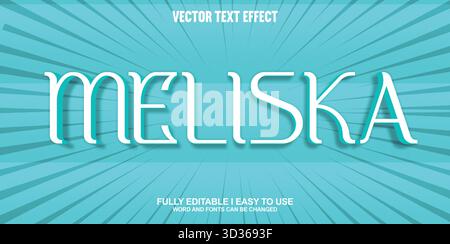 Editable Vector Text Effect Stock Vector