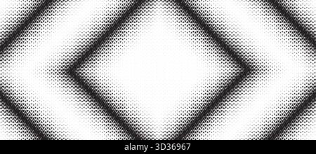 Triangle diamond halftone pattern background. Abstract geometric backdrop with trendy mosaic effect. Dynamic fade. Stock Vector