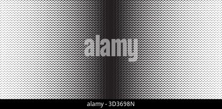 Triangle linear halftone pattern background. Abstract geometric backdrop with trendy mosaic effect. Dynamic fade. Stock Vector