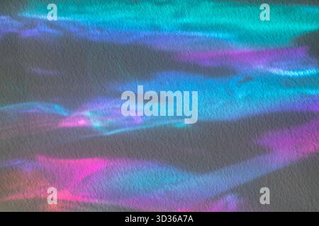 Abstract Neon Gradient with blue, pink and teal tones for creative background and digital art Stock Photo