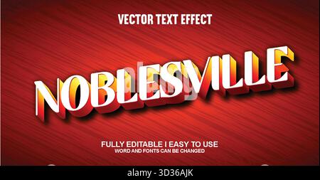 Editable Vector Text Effect Stock Vector