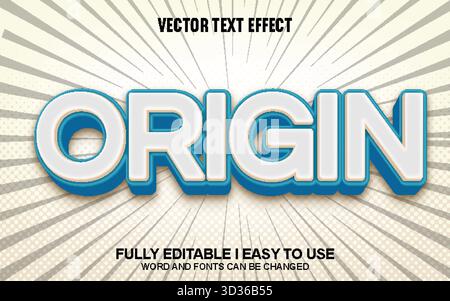Editable Vector Text Effect Stock Vector