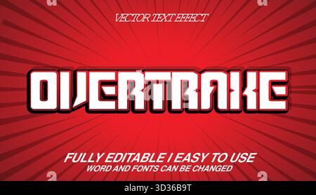 Editable Vector Text Effect Stock Vector