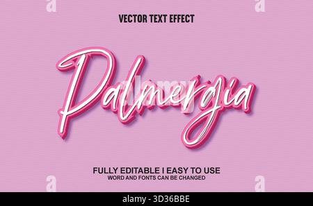 Editable Vector Text Effect Stock Vector