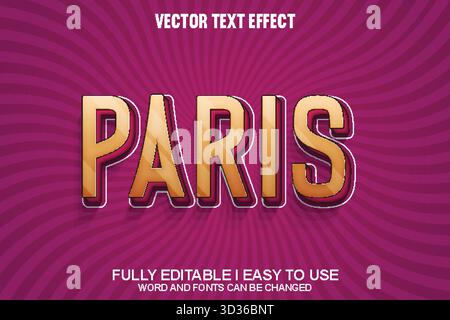 Editable Vector Text Effect Stock Vector