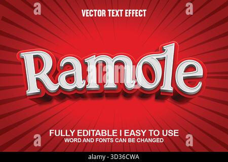 Editable Vector Text Effect Stock Vector