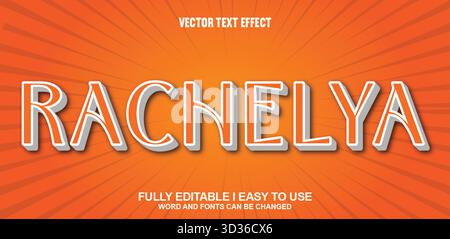 Editable Vector Text Effect Stock Vector