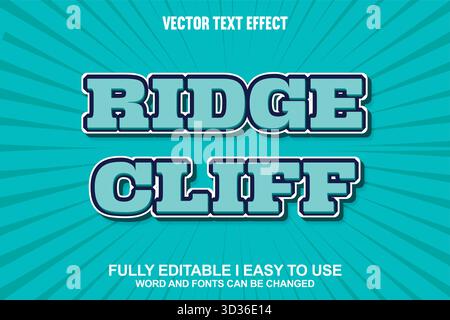 Editable Vector Text Effect Stock Vector
