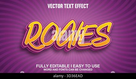 Editable Vector Text Effect Stock Vector