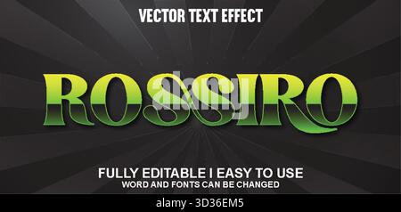Editable Vector Text Effect Stock Vector