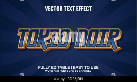 Editable Vector Text Effect Stock Vector