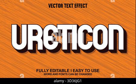 Editable Vector Text Effect Stock Vector