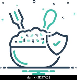 Icon for safety measures, safety Stock Vector