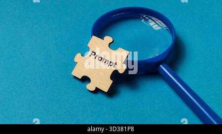 Prompt Engineering Concept for AI Generative Media and Technology Search Stock Photo