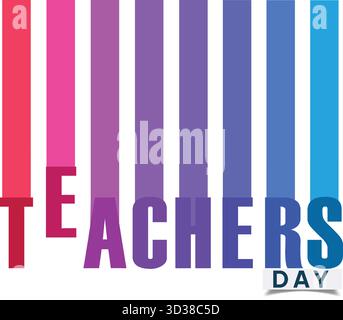 Teachers Day Honouring Teachers with Gratitude and Respect Stock Vector