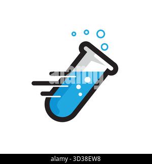 Creative Fast Flask Lab Logo Vector Symbol Icon Design Stock Vector