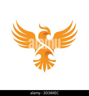 Creative Phoenix Logo Vector Symbol Design Illustration Stock Vector